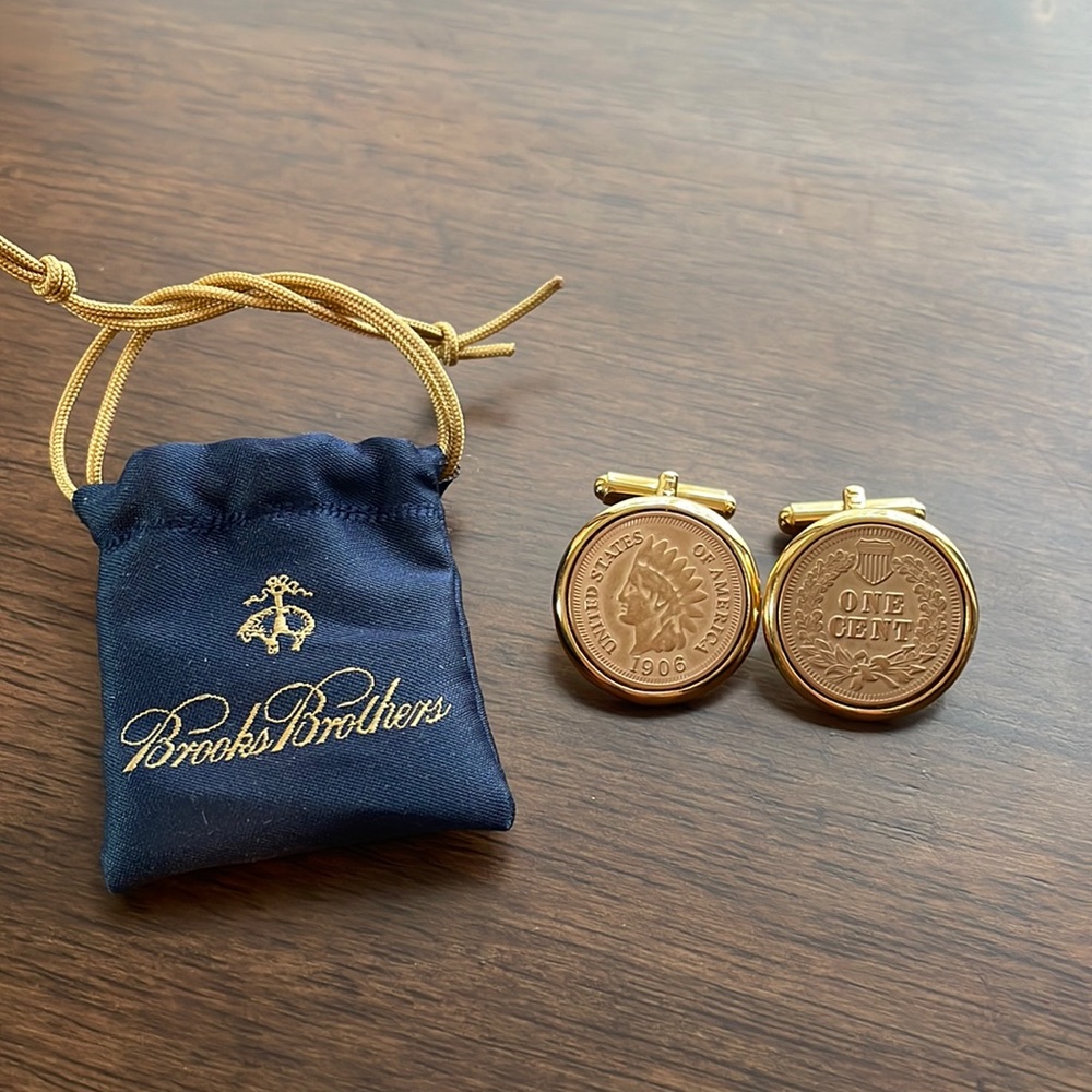 Brooks Brothers Indian Head Penny Cuff Links